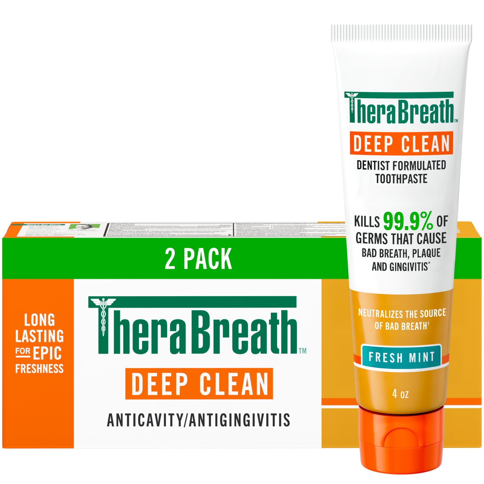 TheraBreath Deep Clean Toothpaste, Helps Fight Bad Breath, Fresh Mint - Image 13